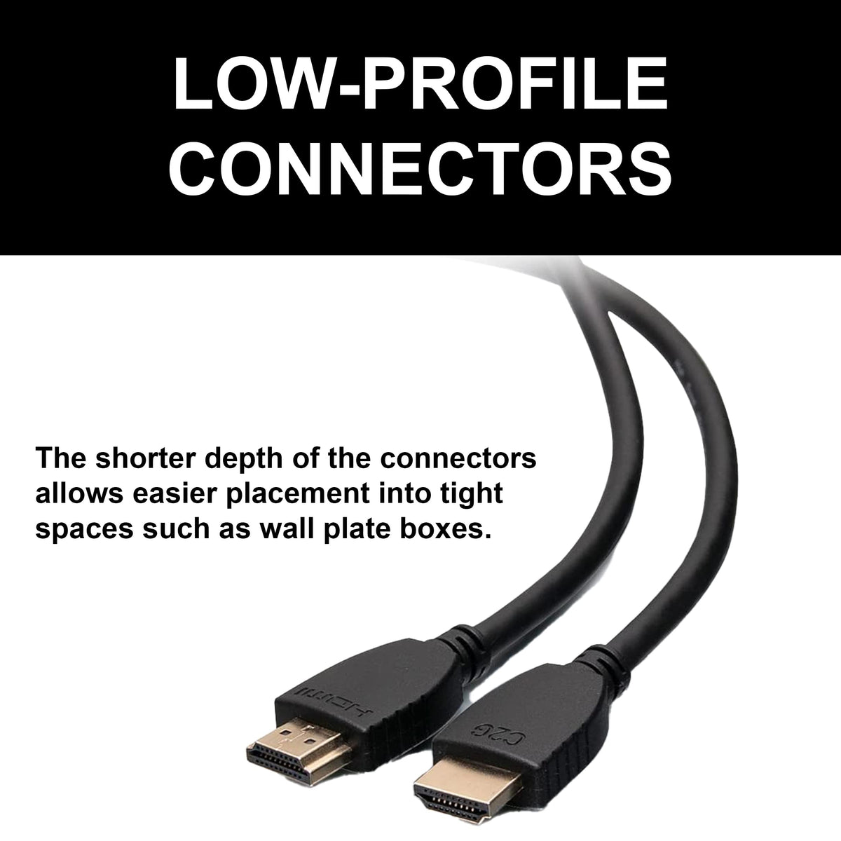 1.6ft (0.5m) High Speed HDMITM Cable with Ethernet - 4K 60Hz