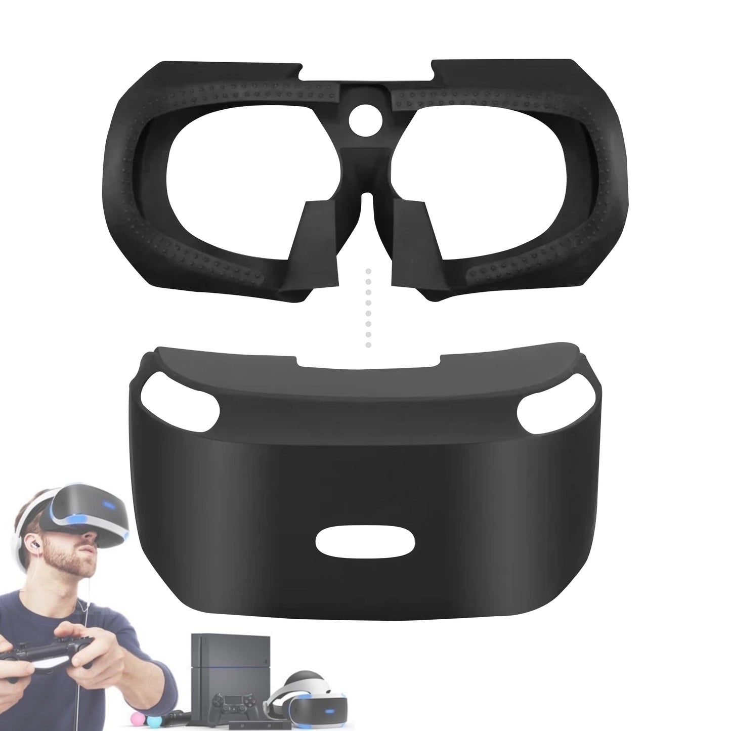 Skywin PSVR Replacement Light Shield and Protective Silicone Skin for PlayStation VR Headset