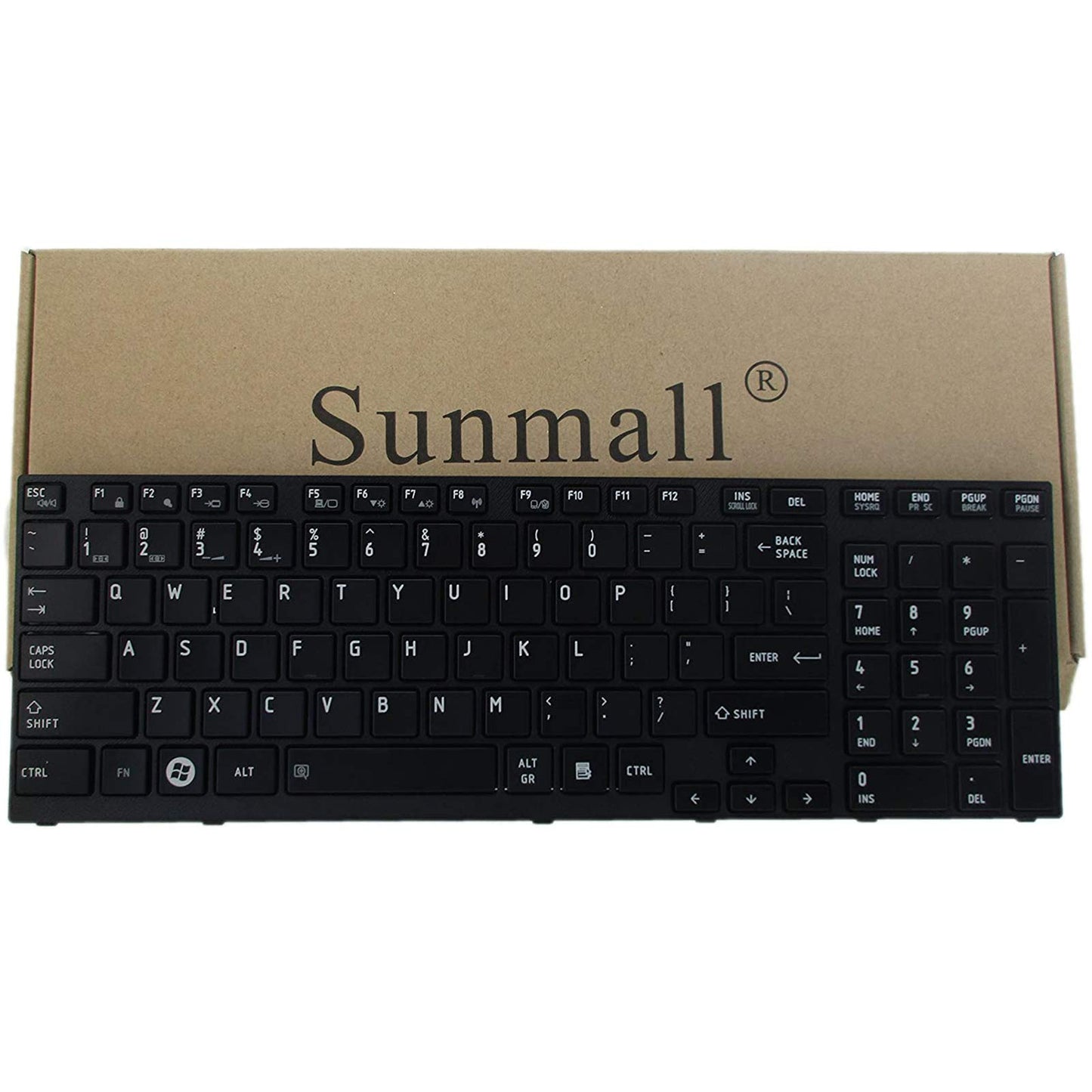 SUNMALL P755 Keyboard Replacement, Laptop Keyboard Replacement Compatible with Toshiba Satellite P750 P750D P755 p755-s5320 P770 P770D P775 p775-s7215