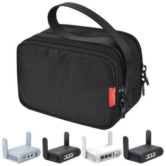 Travel Router Case for GL.iNet GL-MT3000/ GL-AXT1800/ GL-SFT1200/ GL-A1300/ TP-Link AX1500 Travel Routers, Portable WiFi Storage Holder,Waterproof
