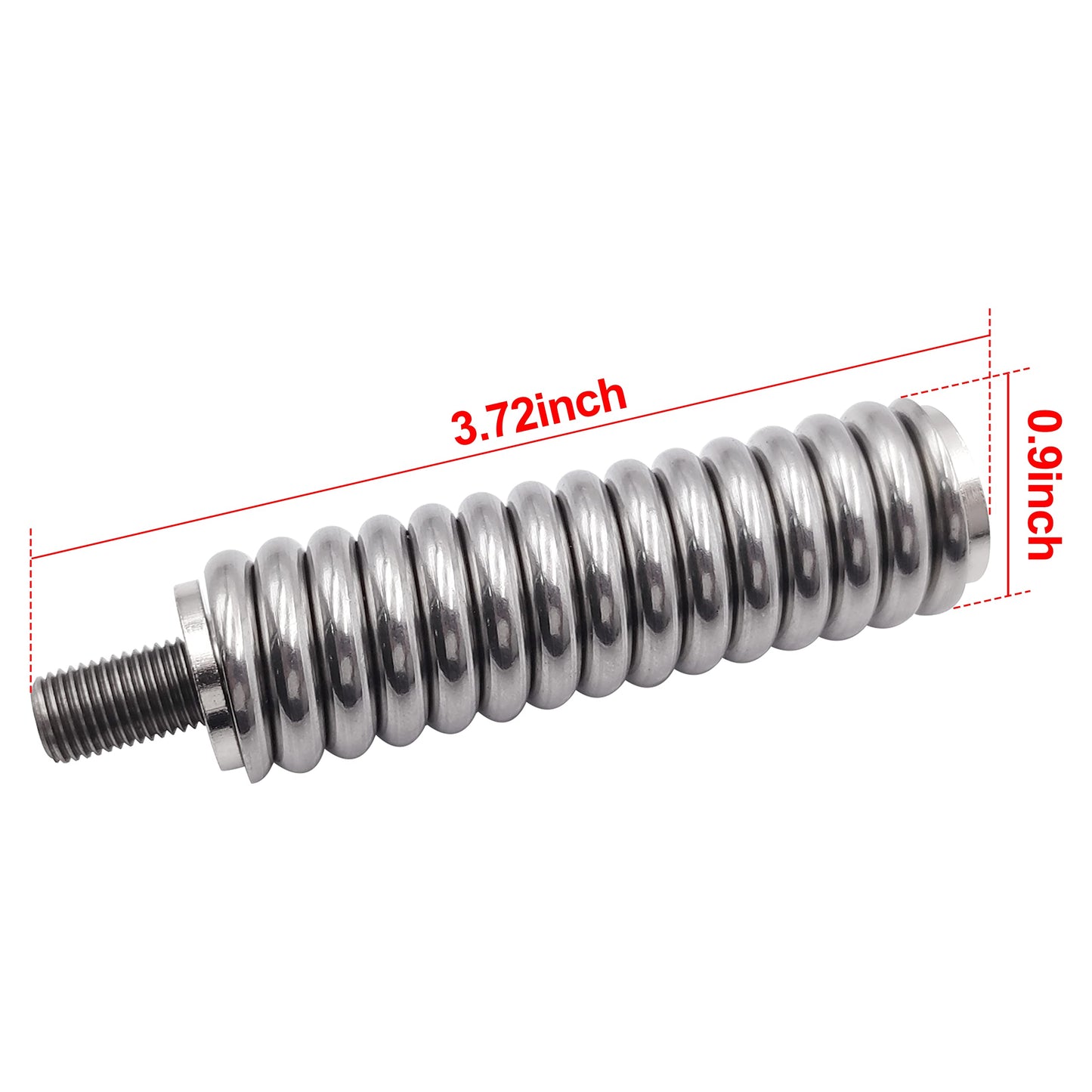 SS-3H CB Antenna Spring Mount - Heavy Duty Stainless Steel Antenna Electronics Spring to Fit for Mobile/in-Vehicle CB Radio Antenna Mount up to 60"