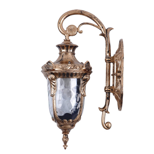 YDOOLNG Antique Outdoor Wall Patio Light, 60W 110V Hammered Texture Glass Exterior Wall Lantern for Front Porch Patio Garage Weather Resistant Antique