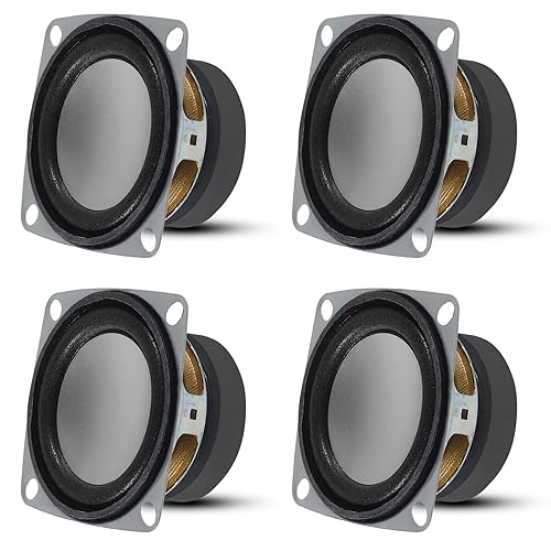 D-FLIFE 2" 4Ohm 3W Full Range Audio Speaker Stereo Woofer Loudspeaker for Arduino (4pcs)