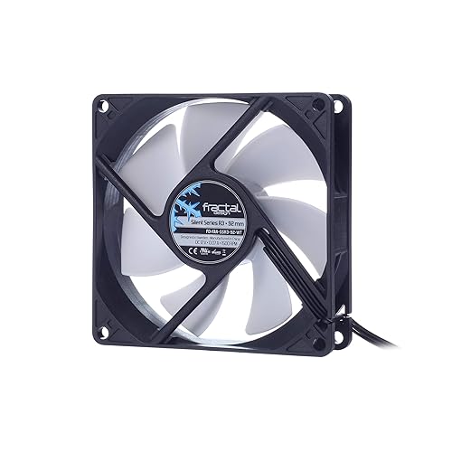 Fractal Design FDFANSSR392WT Silent Series R3 92 mm Fan Cooling FD-FAN-SSR3-92-WT White