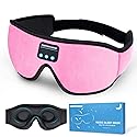 Sleep Headphones, 3D Sleep Mask, LIGHTIMETUNNEL Washable Sleeping Headphones with Ultra Thin Stereo Speakers Microphone Hands Free for Insomnia…