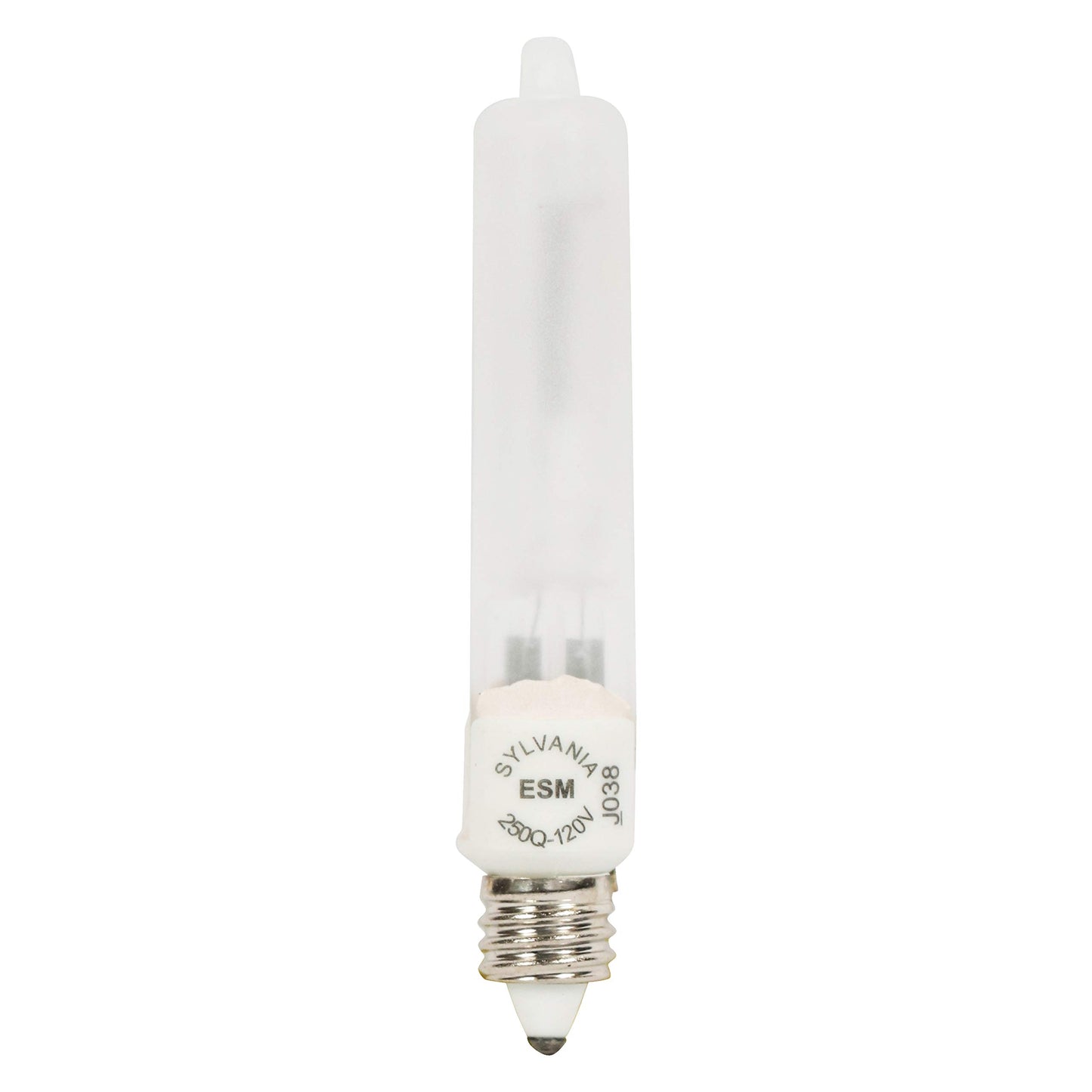 Sylvania Halogen 250W T12 Tube Light Bulb, Dimmable, E11 Can Screw Base, 4850 Lumens, 2950K, 100 CRI, Frosted (58763)