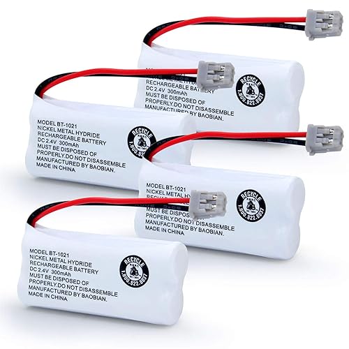 BAOBIAN Model BT-1021 BBTG0798001 Rechargeable Cordles Phone Battery Compatible with Uniden BT1021 BT-1025 BT-1008 BT-1016 Empire CPH-515B Cordless