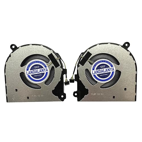 Landalanya Replacement New CPU and GPU Cooling Fan for Lenovo Ideapad S740-15IRH Laptop FLBP FLBN DC28000O1F0 FCC2 DC28000O2F0 FCC2 DC5V Fan