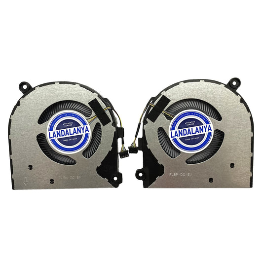 Landalanya Replacement New CPU and GPU Cooling Fan for Lenovo Ideapad S740-15IRH Laptop FLBP FLBN DC28000O1F0 FCC2 DC28000O2F0 FCC2 DC5V Fan