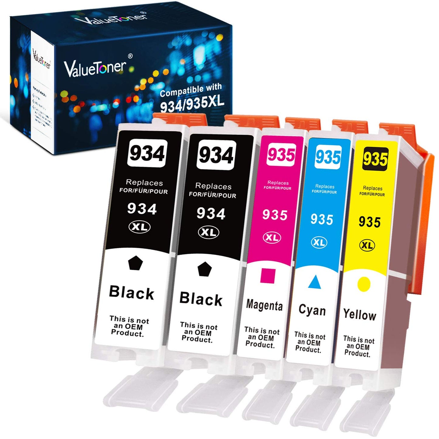 Valuetoner Compatible Ink Cartridge Replacement for HP 934 XL and 935 XL Ink cartridges for OfficeJet Pro 6812 6815 6830 6230 6835 6820 6220 Printer