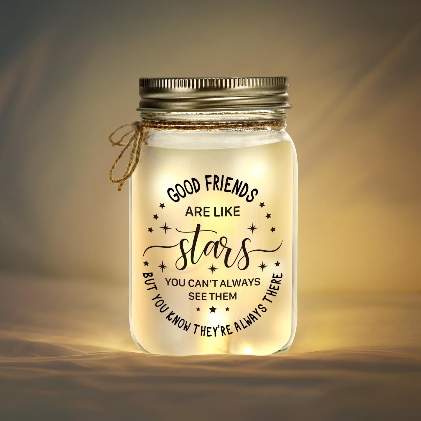 KERAOO Mason Jar Night Light for Friends, Mothers Day Gifts for Women, Home Decoration Lights, Birthday Christmas Mothers Day Gifts for Bestie