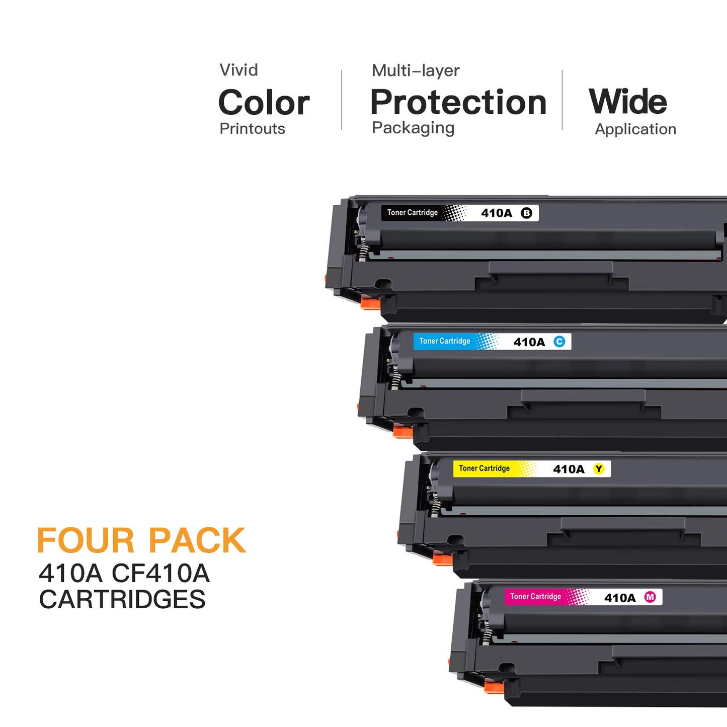 E-Z Ink (TM) Compatible Toner Cartridge Replacement for HP 410A CF410A CF411A CF412A CF413A to use with Color Laserjet Pro MFP M477fdw M477fdn M477fnw