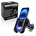 WESTOUGH Car Phone Holder for Air Vent - Easy One-Hand Drop & Lock Car Phone Mount, Secure & Stable 360° Adjustable Vent Holder, Universal Cell Phone