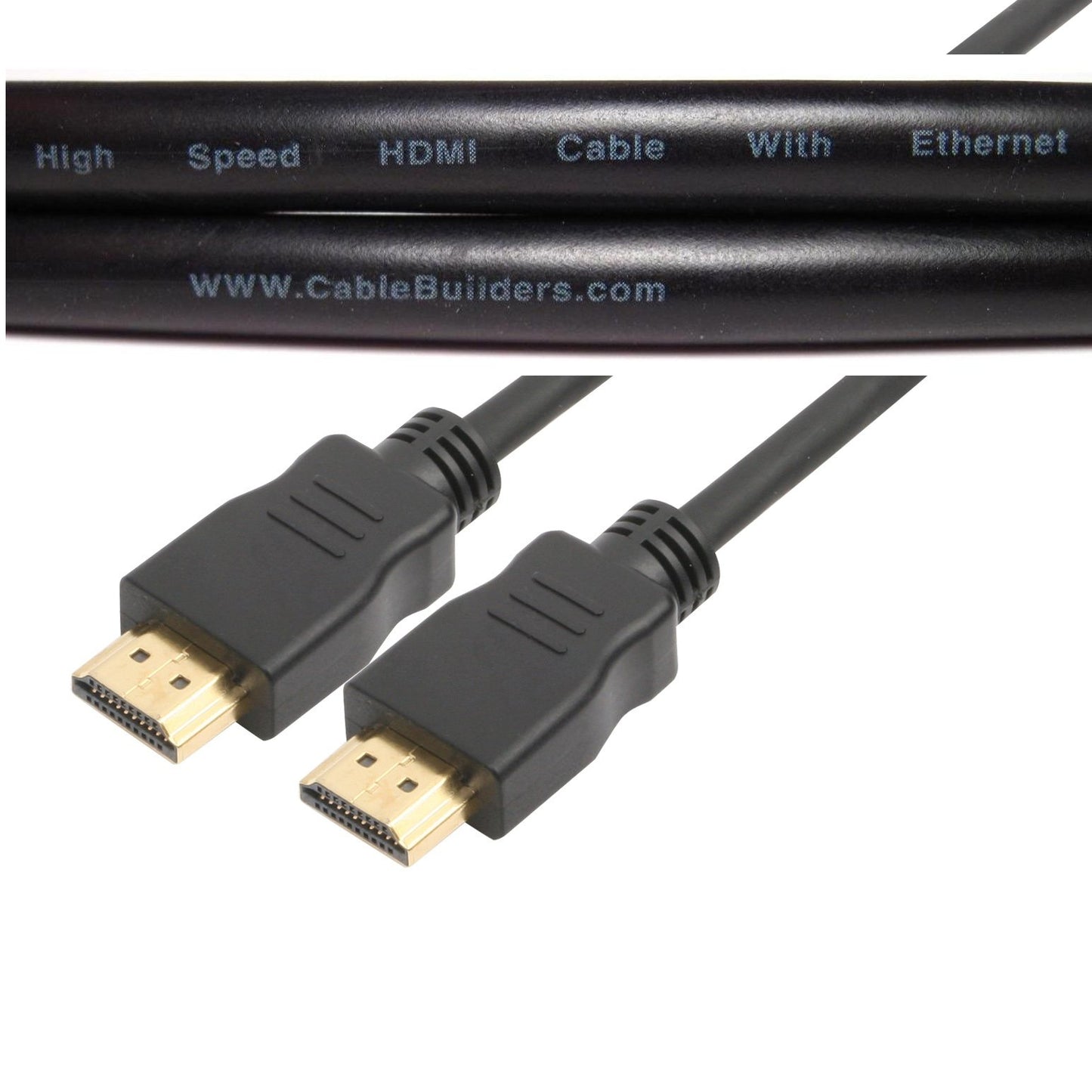 Cable Builders High Speed HDMI Cable with Ethernet (10 feet)