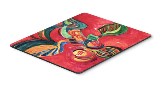 Caroline's Treasures 6043MP Red Flowers and Berries Mouse Pad, Hot Pad or Trivet for Home Office Gaming Working Computers Laptop Mouse Mat,Washable
