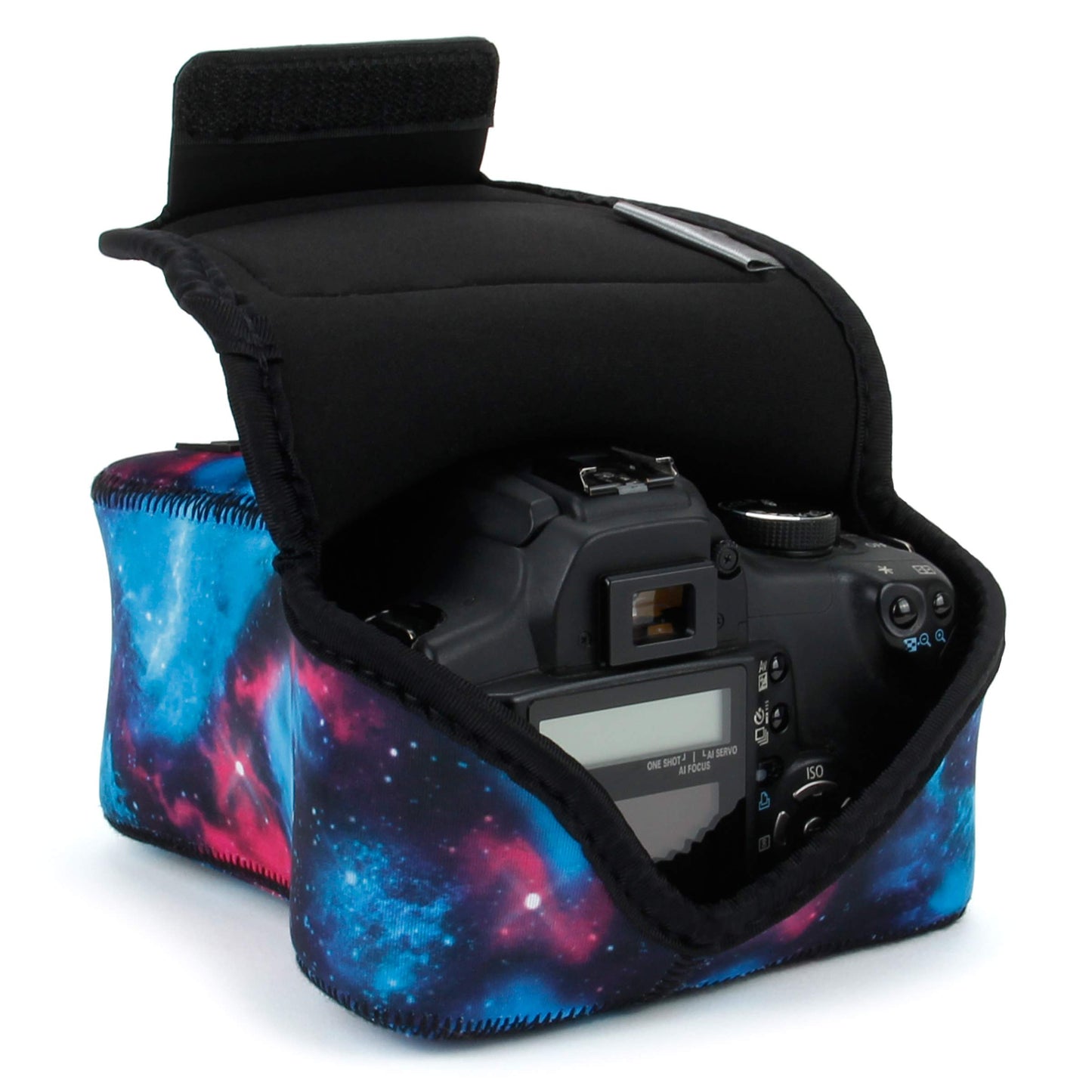 USA Gear Camera Sleeve (Medium) for Compact SLRs Compatible with Canon EOS R100 Nikon Z30 Sony ZV-E10, and more - Padded Neoprene DSLR Case