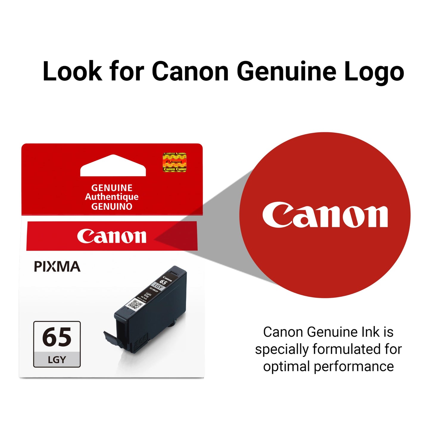 Canon CLI-65 Genuine Light Gray Ink Tank, Compatible with PIXMA PRO-200, and PIXMA PRO-200S Printers