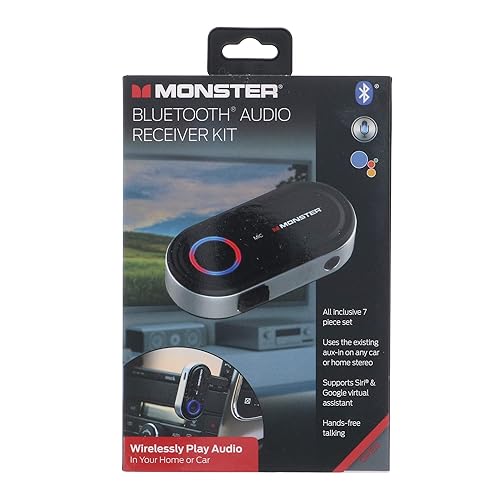 Monacor Audio Receiver Set, Black (MBA9-1009-BLK)
