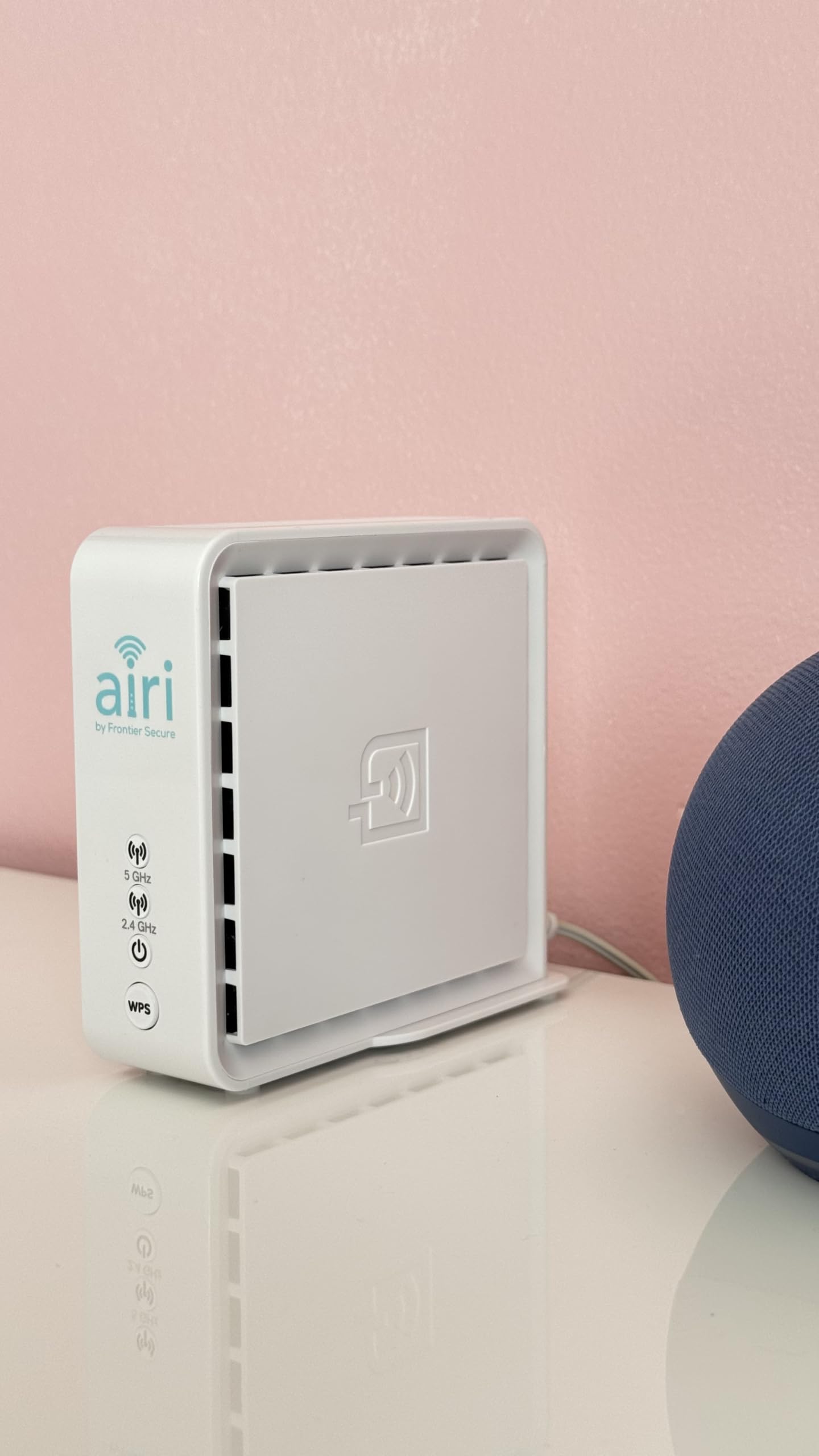 Smart Mesh WiFi Extender - Frontier Secure Air 4920 - Dual Band WiFi Booster with Ethernet Ports | 802.11ac WiFi 5 Mesh Extender for Whole Home