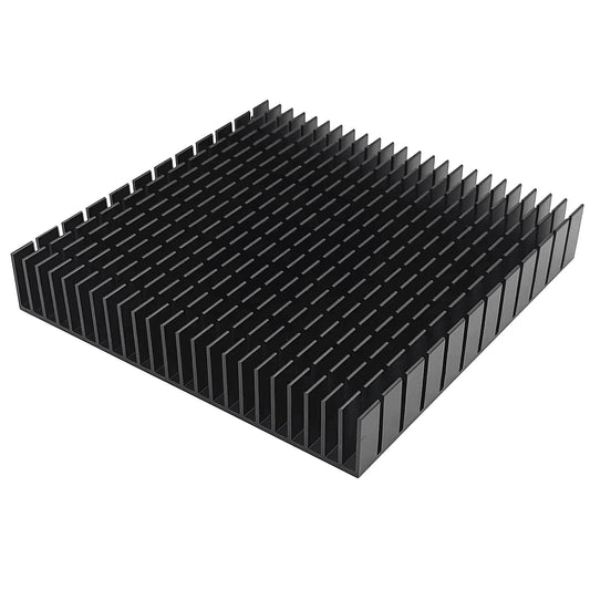 120mm Large Aluminum Heatsink 120x120x20mm / 4.72x4.72x0.79Inch/ Heat Sink Square Cooler for WiFi Router Cooling Base and Power Supply IC Graphics