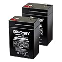 ExpertPower 6 Volt 4.5 Amp Rechargeable Battery (EXP645) 2 Pack