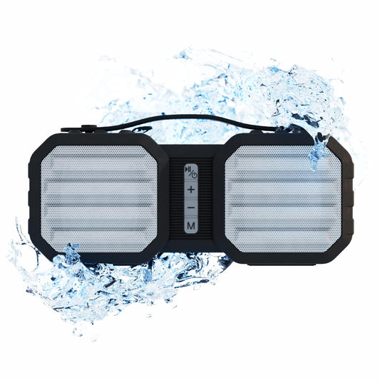 Coby Ranger Portable Bluetooth Speaker, 10W Wireless Waterproof IPX5 Speaker with FM Radio, AUX & TF Card Input, Rechargeable 7 Hour Playtime, Outdoor