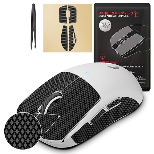 HOTLINEGAMES 2.0 Plus Mouse Anti Slip Grip Tape Compatible with Logitech G Pro X2 Superstrike Lightspeed, G Pro X Superlight 2 / Superlight, Gaming