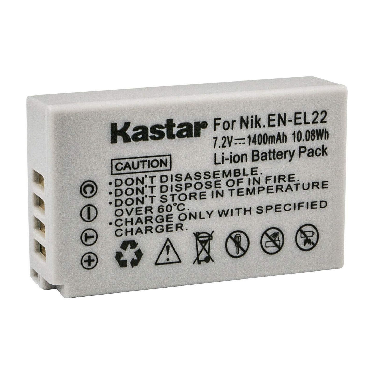 Kastar 3-Pack Battery and AC Wall Charger Replacement for Nikon EN-EL22 Battery MH-29 Charger, Nikon 1 J4 Digital Camera, Nikon 1J4 Digital Camera