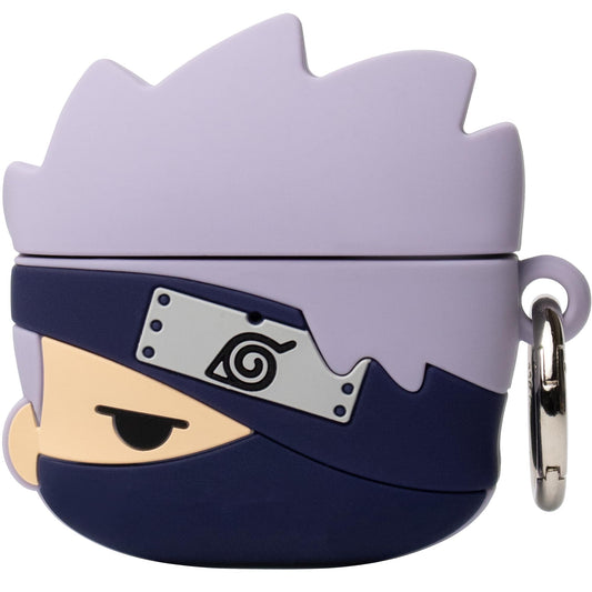 iFace Naruto Shippuden Anime Figure Case [ Compatible with AirPods Pro 1/Pro 2, Not for Pro 3] - Silicone Protective Cover [Carabiner Clip Included]