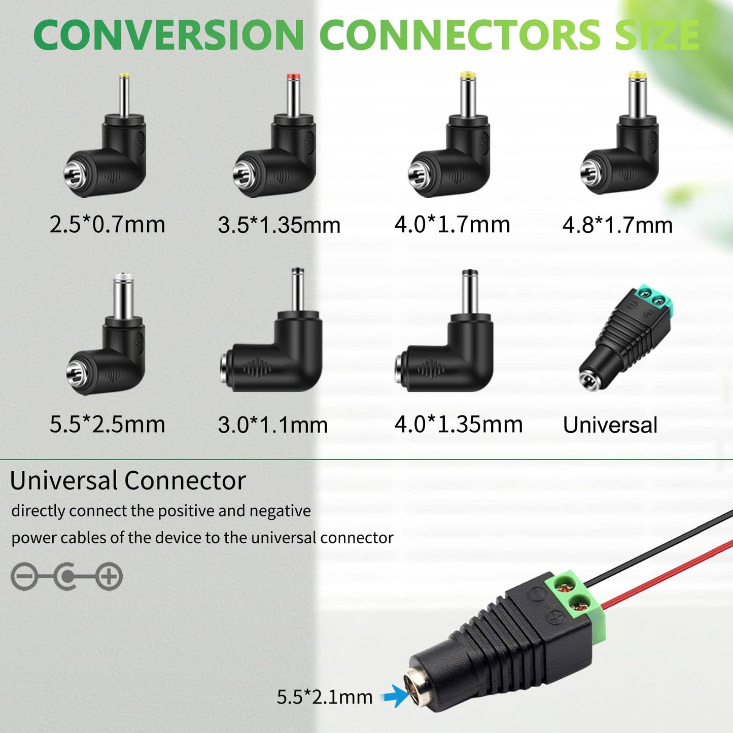 Czepa 12v Car dc Charger Power Cord with 8 Connectors for Cigarette Lighter Portable DVD Player, Car DVR, GPS, Bluetooth Speakers, Breast Pump, Car…