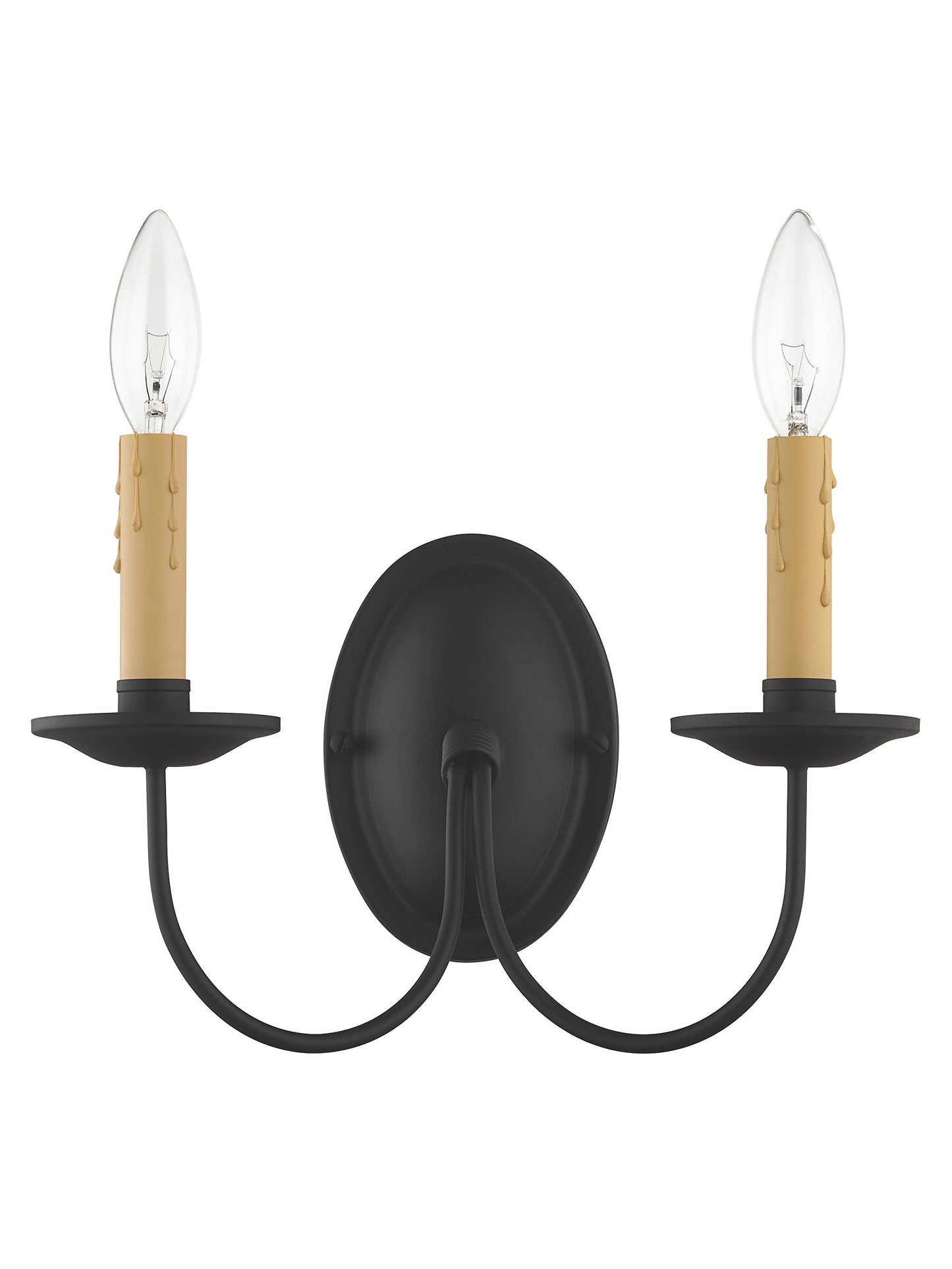 Livex Lighting 4452-04 Heritage 2 Light Black Wall Sconce