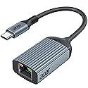 Acer USB C to Ethernet Adapter, Plug and Play RJ45 to Type C Network Dongle(Thunderbolt 3/4 Compatible), 1Gbps Aluminum USB-C LAN Adapter for Laptop