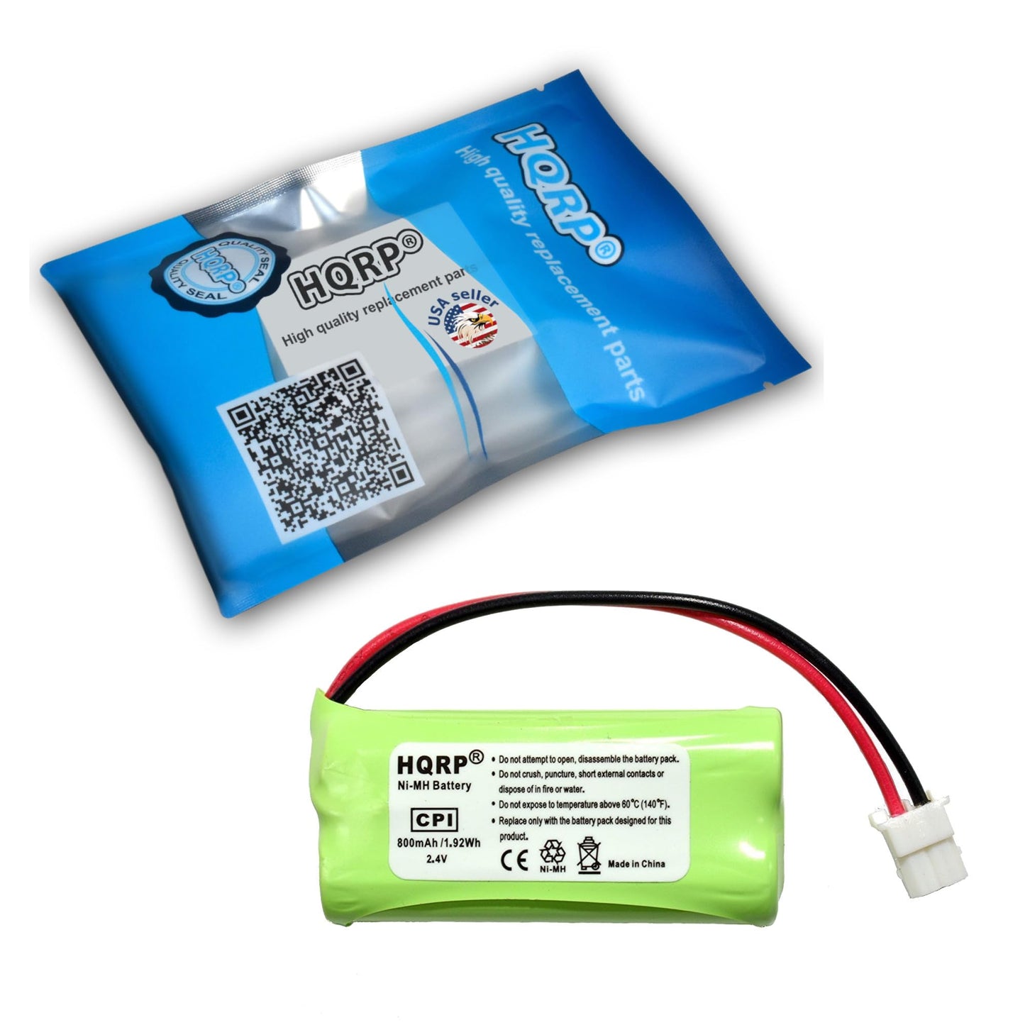 HQRP Phone Battery Compatible with VTech DS6511 DS6511-4A DS6521 DS6521-2 DS6521-3 DS6641 Cordless Telephone