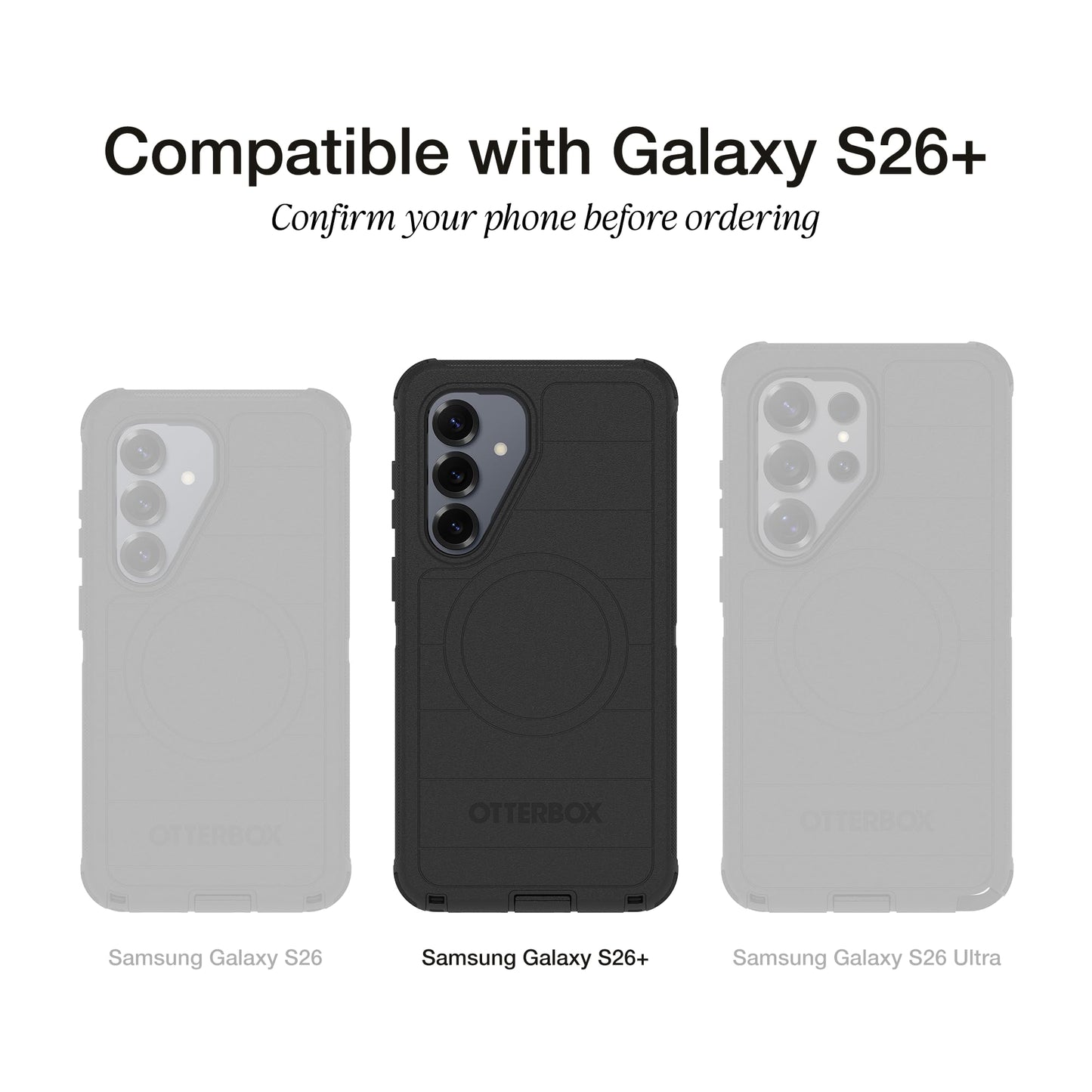 OtterBox Samsung Galaxy S26+ Commuter Series Case - Sagebrush Green, Slim & Tough, Pocket-Friendly, with Port Protection, Thin & Protective Samsung