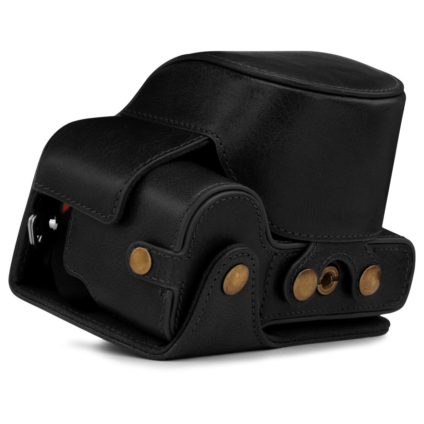 MegaGear MG1813 Ever Ready Genuine Leather Camera Case Compatible with Nikon Z50 (16-50mm) - Black