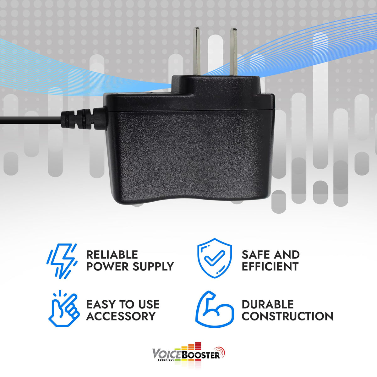 Voicebooster Power Adapter Charger for Voice Amplifiers - 5V DC 2A Output