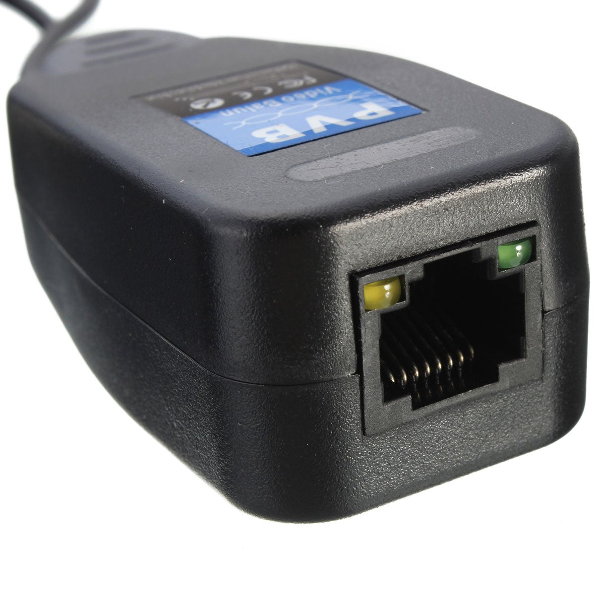 exgoofit 10 Pairs HD-CVI/TVI/AHD Passive Video Balun with Power Connector and RJ45 CAT5 Data Transmitter BNC Twisted Pair