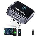 Flashbee 2026 [2-in-1] Latest Wireless CarPlay & Android Auto Adapter, Converts Wired to Wireless, Fast Auto-Reconnect, Dual-Band 5GHz WiFi +