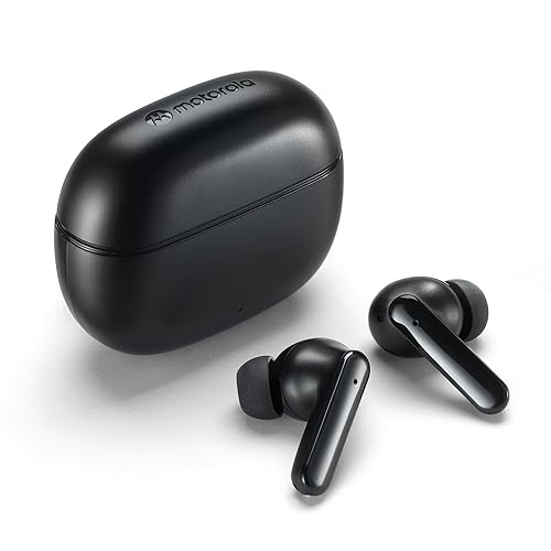 Motorola Sound Moto Buds 125 True Wireless Earbuds, IPX5 Waterproof Sweatproof Touch Control Ear Buds with Dual Noise Cancelling Microphone, Charging…