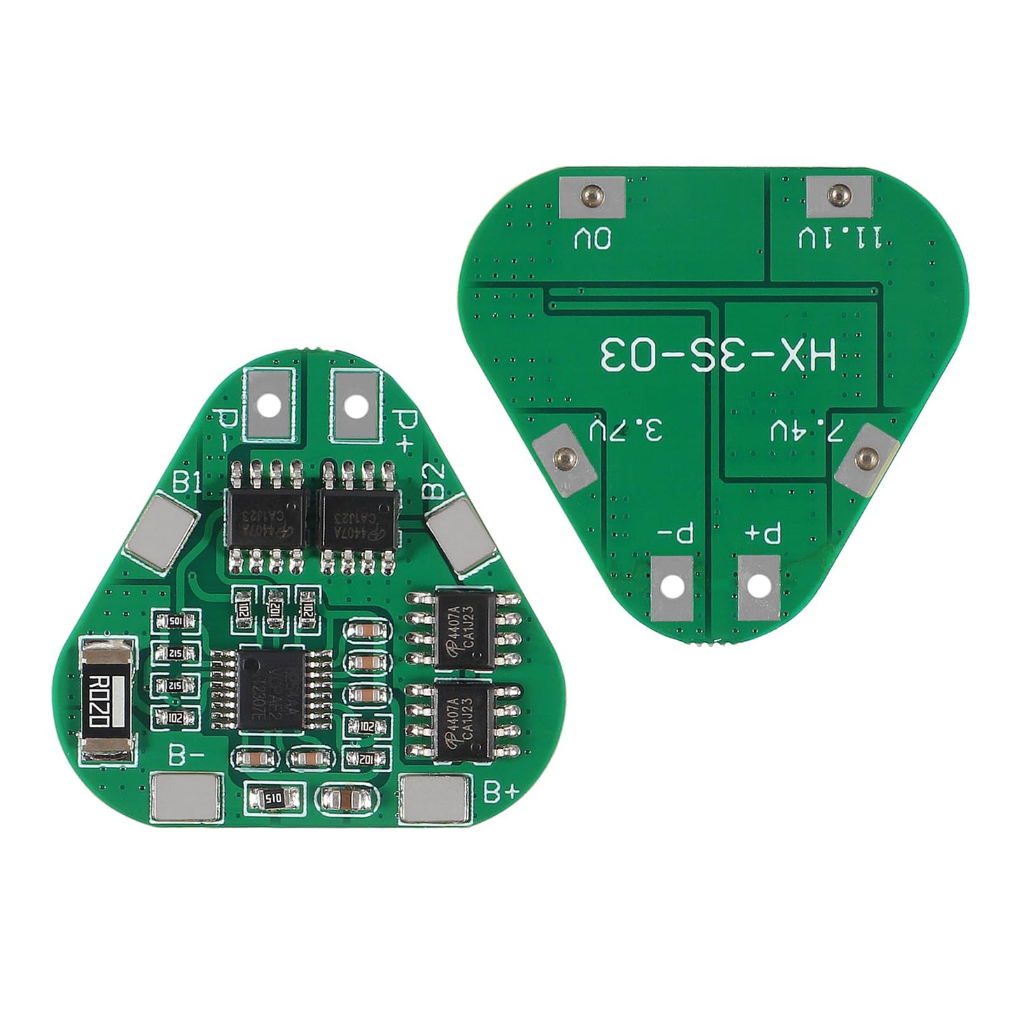 D-FLIFE 4pcs 3S 12V 18650 Lithium Battery Protection Board 11.1V 12.6V Overcharge Protect 8A 3 Cell Pack Li-ion BMS PCM PCB