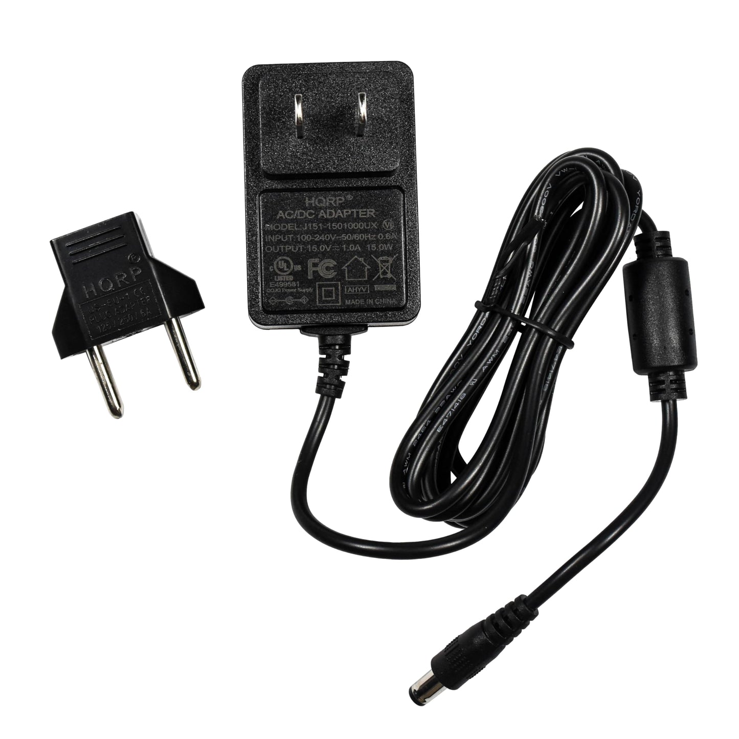 HQRP 15V AC Adapter Compatible with Radial R15DC-US MKD-411500400 Tonebone Pedal Series, Bassbone OD, Tonebone PZ-Pre, PZ-Deluxe, Relay Xo Power…