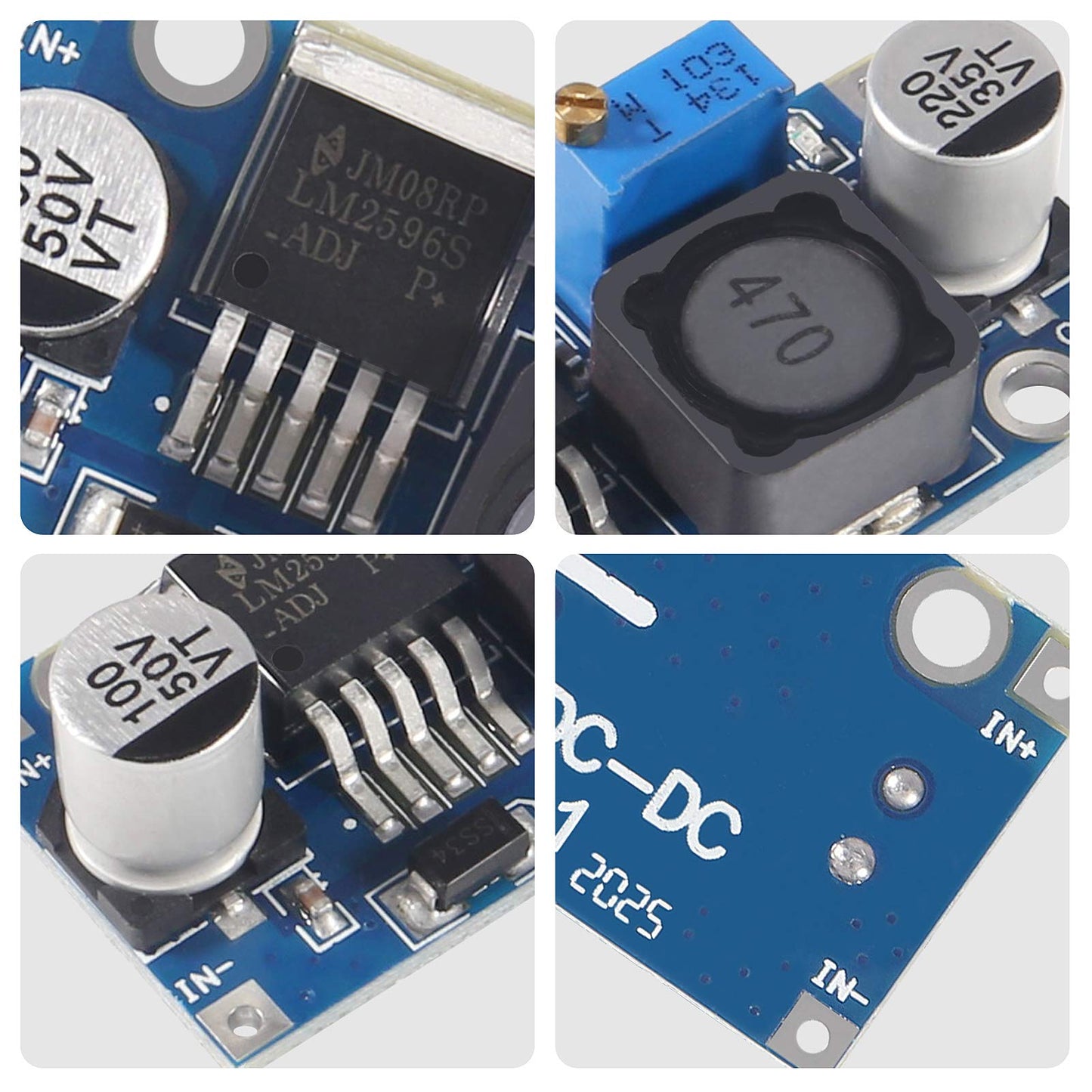 ATNSINC 10Pack LM2596 DC-DC Buck Converter, Adjustable Step Down Voltage Regulator 3-40V to 1.5-35V High Efficiency Power Supply Volt Reducer…