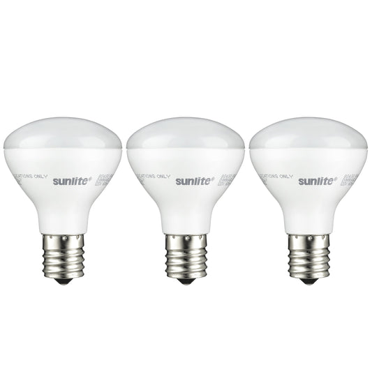 Sunlite LED R14 Mini Flood Light Bulbs, 4 Watts (25W Equivalent), 280 Lumens, Intermediate (E17) Base, Dimmable, ETL Listed, 2700K Soft White,