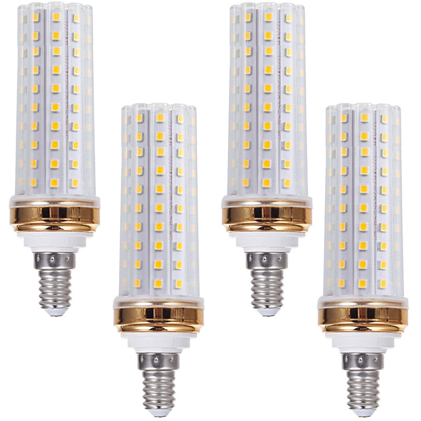 E12 LED Light Bulbs,20W Candelabra LED Bulbs 180 Watt Equivalent - 88 LEDs 2835 SMD 1800lm 6000K Daylight White Decorative Candle Base E12 LED