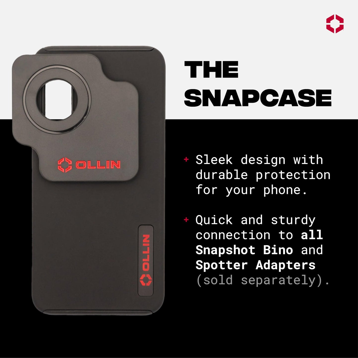 OLLIN Snapshot Snapcase - Digiscoping Case, for Apple iPhone 13 Pro Max