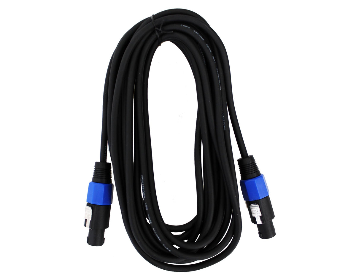 Absolute CSSDJ25 25-Feet Speakon Male to Speakon Male Connector Professional Speaker Cable