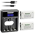 Kastar 2-Pack XBOX1 2500mAh N-i-MH Battery and LCD Dual USB Charger Replacement for Microsoft Xbox One, Xbox One S, Xbox One X, Xbox One Elite