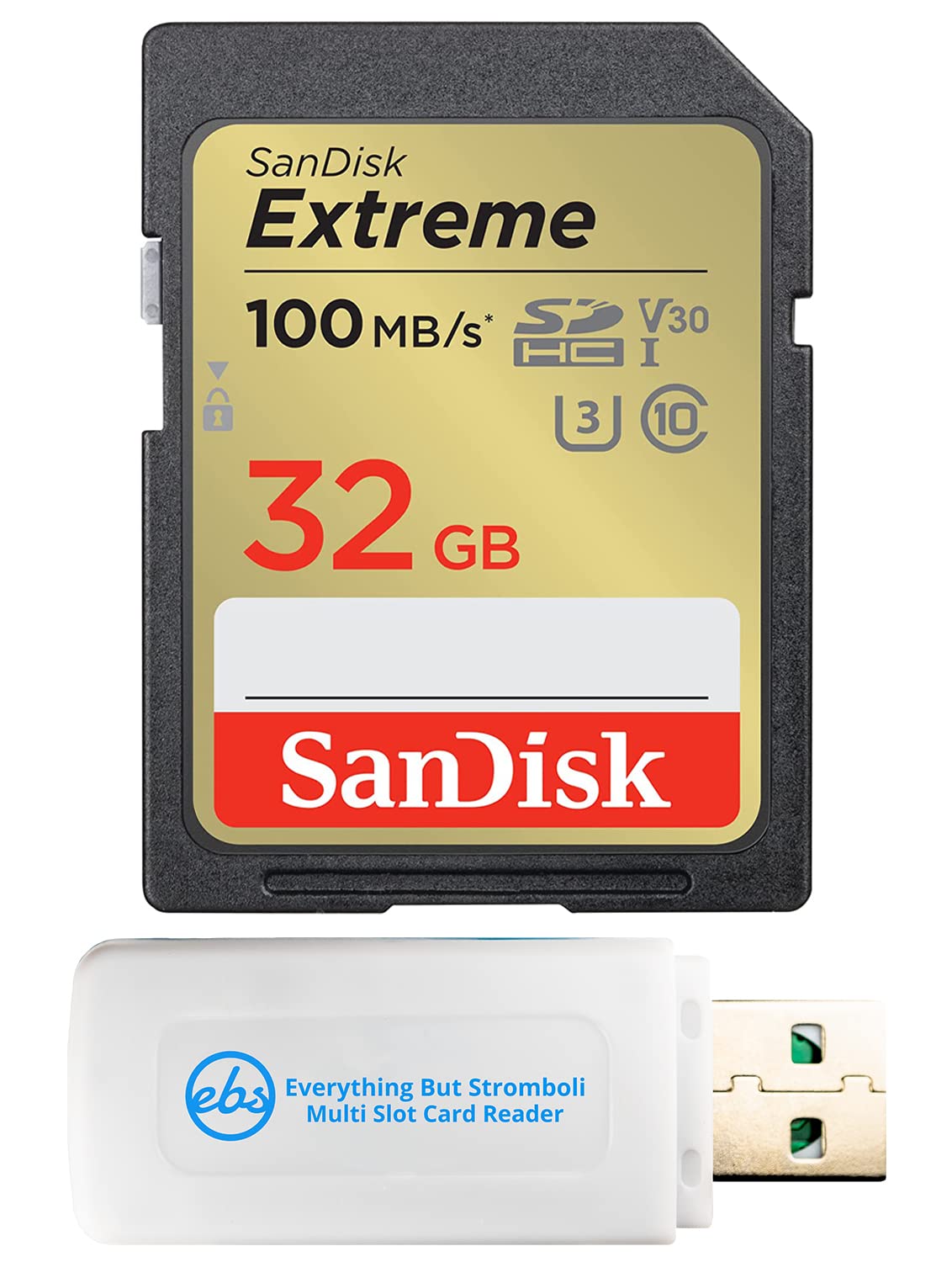 SanDisk 32GB Extreme SDHC Memory Card Works with Pentax K-3 Mark III Cameras (Mark iii, Mark III Monochrome) (SDSDXVT-032G-GNCIN) Bundle with (1)