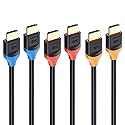 Cable Matters [Ultra High Speed HDMI Certified] 3-Pack 48Gbps 8K HDMI Cable 6.6 ft / 2m with 8K@60Hz, 4K@240Hz and HDR Support for PS5, Xbox Series
