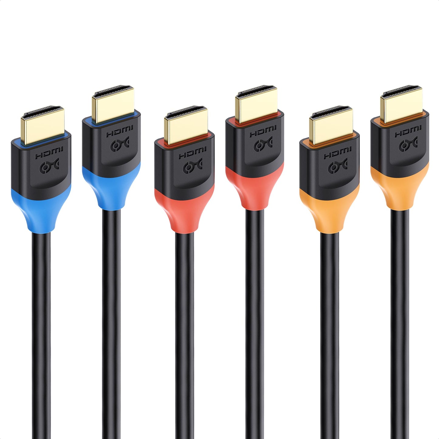 Cable Matters [Ultra High Speed HDMI Certified] 3-Pack 48Gbps 8K HDMI Cable 6.6 ft / 2m with 8K@60Hz, 4K@240Hz and HDR Support for PS5, Xbox Series